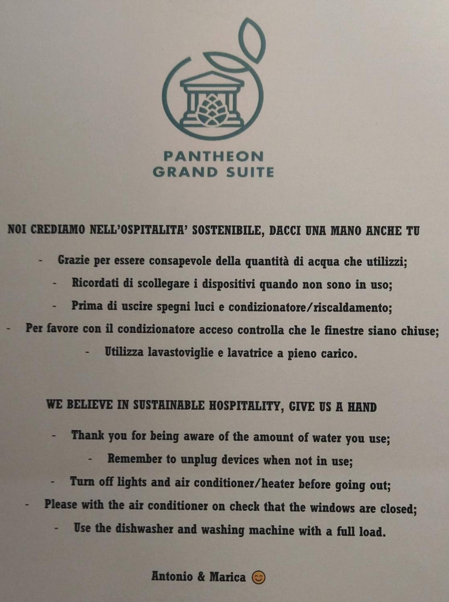 Pantheon Grand Suite Rom Eksteriør billede